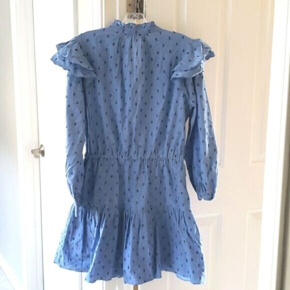 Joie Monesa Ruffle Trim Cotton Spring Dress Size M NWT - Picture 5 of 7